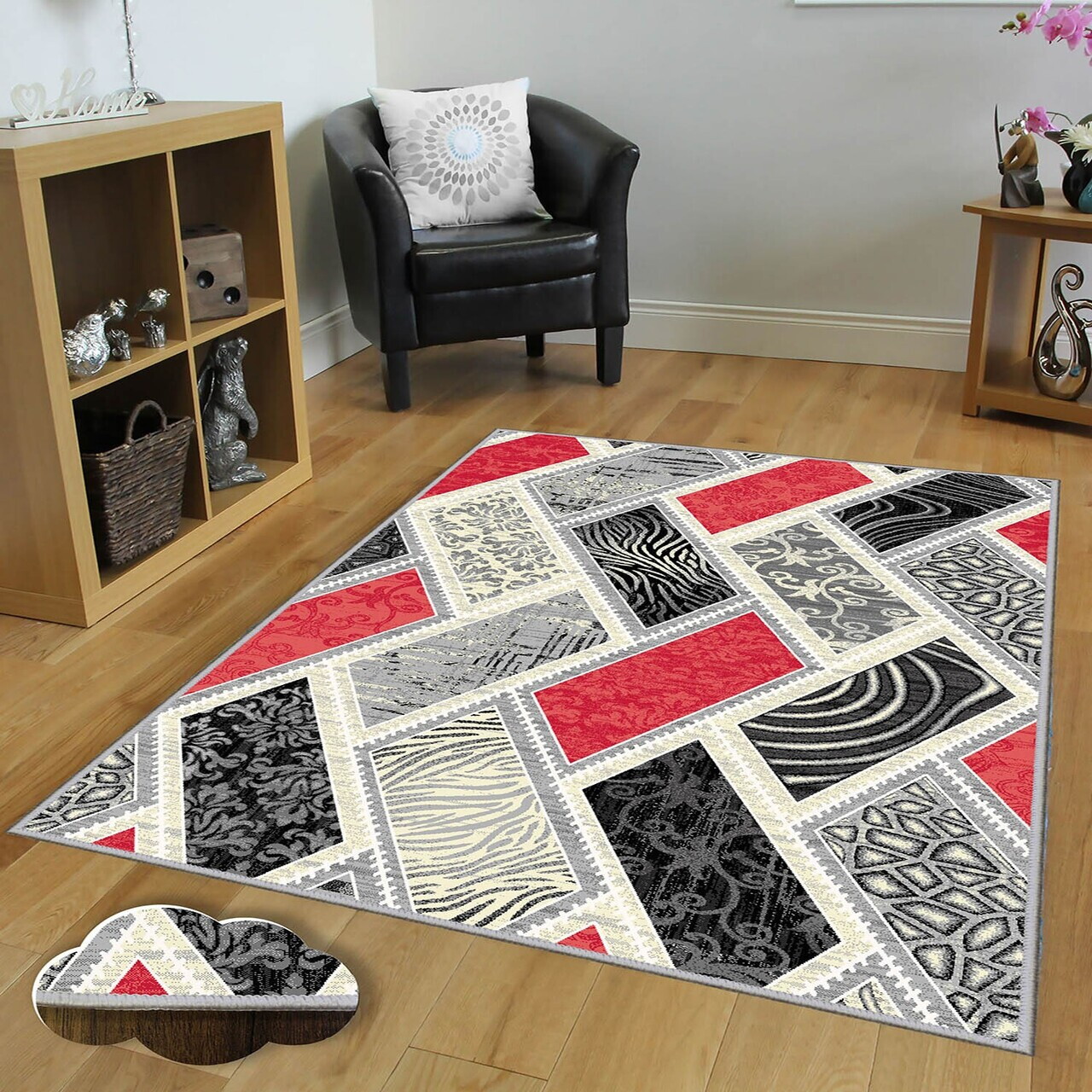 Covor, Eexfab1010, 80x200 cm, Poliester, Multicolor