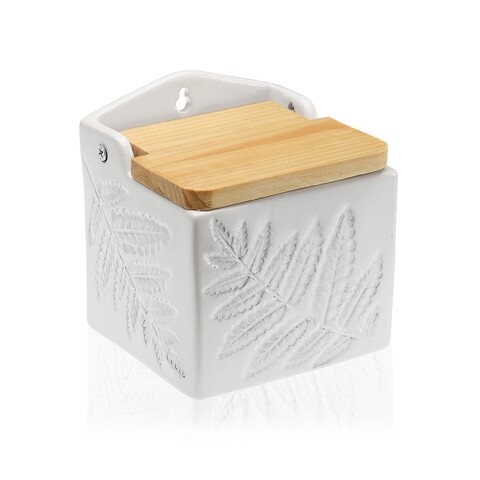 Recipient pentru sare blanco, versa, 11x10.5x12.5 cm, dolomit