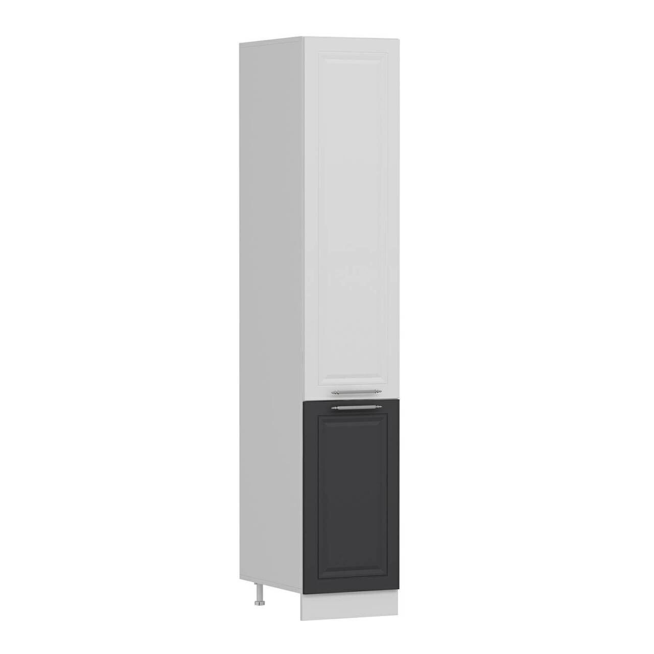 Dulap pentru bucatarie, Hanah Home, Minar, 45x222x58 cm, Alb / Antracit — imaginea 4