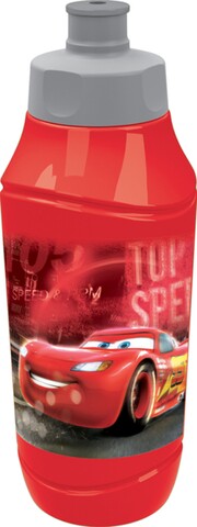 Poza Recipient apa Cars, Disney, 375 ml, plastic, rosu