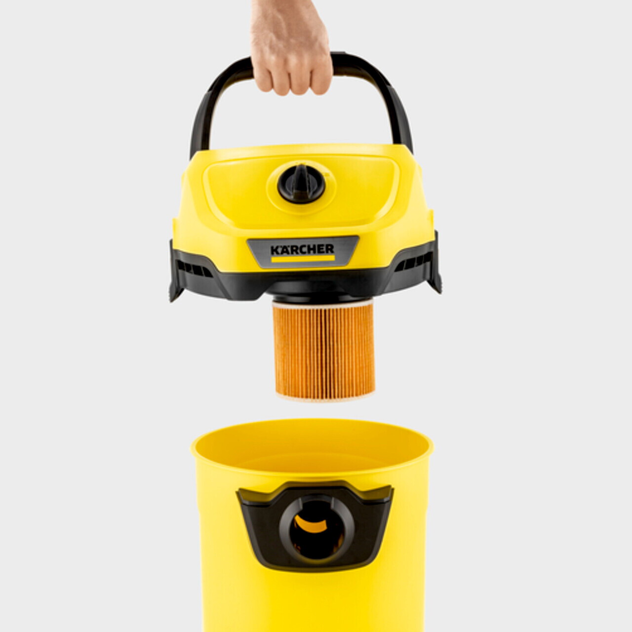 Aspirator umed-uscat WD 3 V-17/4/20, Karcher, galben — imaginea 4