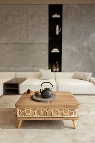 Masuta de cafea, Hanah Home, Ottowa Ada, 90x38x60 cm, PAL, Pin