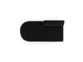 Modul canapea stanga 2 locuri, Miley, Micadoni Home, BL, 158x85x74 cm, catifea, negru