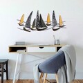 Decoratiune de perete, Uskuna 2, Metal, Dimensiune: 120 x 51 cm, Multicolor