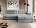 Coltar extensibil dreapta 3 locuri ELTAP, RT-85MO, Blezalt, 240x150x82 cm, lemn/poliester, gri