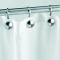 Set 12 inele pentru perdea de dus Forma, iDesign,  3.2x4x7.6 cm, inox