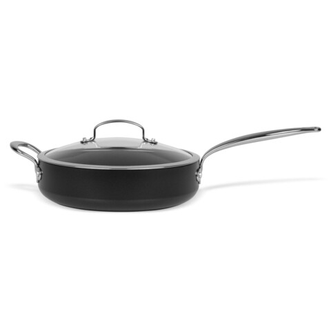 Cratita cu capac, greenpan, 28 cm Ø, 4.2 l, aluminiu intarit/inox/sticla