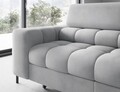 Coltar extensibil dreapta 5 locuri ELTAP, RT-05PA, Ferucce, 276x200x93 cm, lemn/poliester, gri deschis