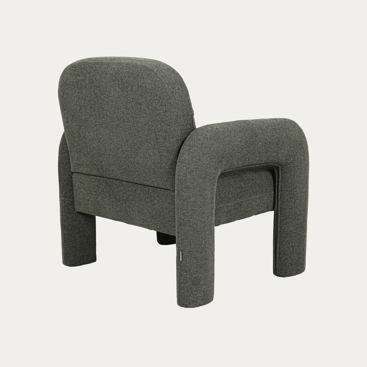 Fotoliu Alviro, Homla, 78x76x81 cm, MDF/poliester, verde olive — imaginea 5