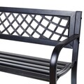 Banca pentru gradina Viko, 115 x 51 x 74 cm, otel, negru