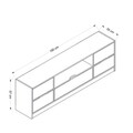Comoda TV, Minerva, Elina, 180x57x35 cm, PAL, Nuc / Antracit