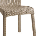 Scaun de gradina Confident, Pakoworld, 50x55x83 cm, polipropilena, cappuccino