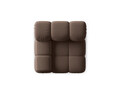 Modul stanga pentru canapea, 1 loc, Bellis-51, Micadoni Home, 94x94x70 cm, catifea, maro inchis