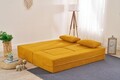 Canapea extensibilă cu 2 locuri, Balcab Home, 825BLC5403, Material: 100% ȘENILĂ, Portocaliu