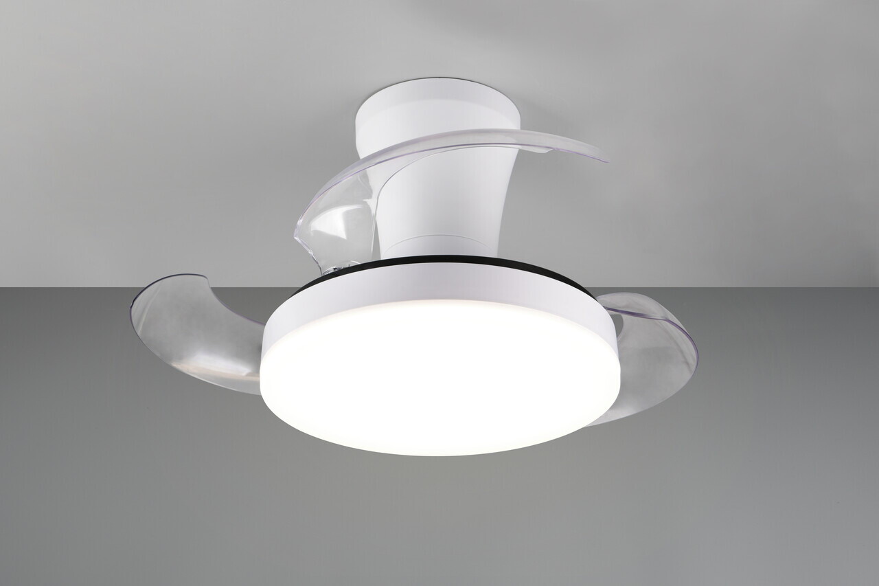 Plafoniera cu ventilator Tampere, RL, 30x22 cm, 24W, 1x SMD, metal/plastic, alb - view 2