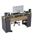 Birou, Rani, HA122, 160x89.5x55 cm, PAL, Nuc / Antracit