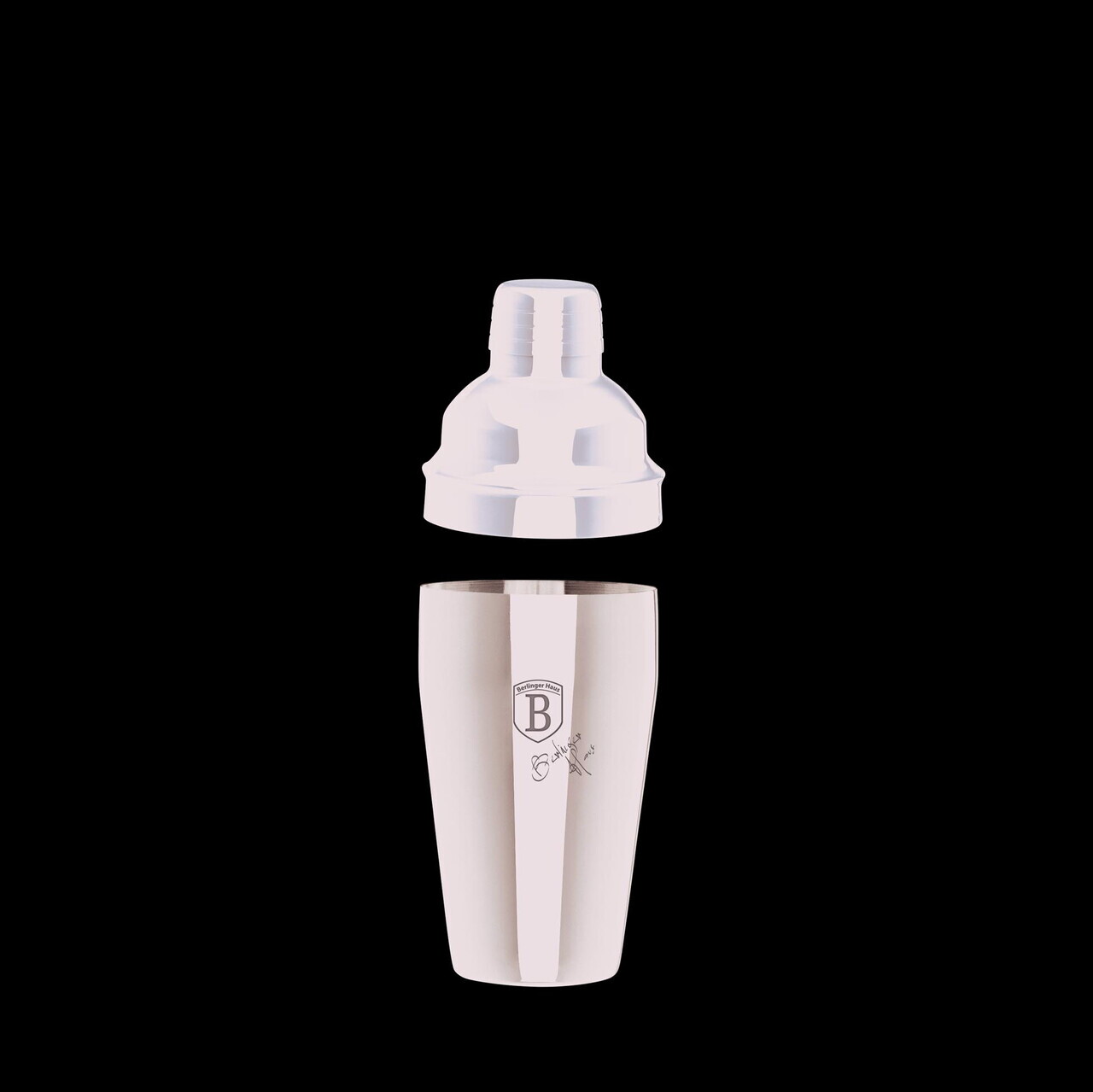 Set mix pentru cocktail 6 piese Berlinger Haus, Black Rose, 550 ml, inox 18/10, negru - imagine 5