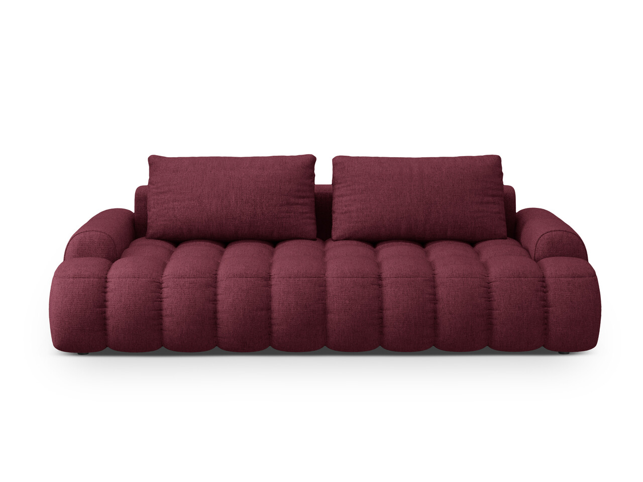 Canapea extensibila 4 locuri Linz Cosmopolitan Design 250x100x84 cm tesatura structurata bordo