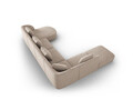Coltar panoramic stanga 6 locuri, Tulum, Cosmopolitan Design, 330x255x70 cm, tesatura chenille, bej