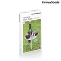 Suport sticla de vin si pahare pentru picnic Winnek InnovaGoods, 20x20x31 cm, lemn