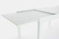 Masa extensibila pentru gradina/terasa Cliv, Bizzotto, 135 - 270 x 90 x 75 cm, aluminiu, alb