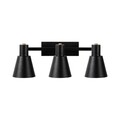 Aplica de perete, Funnel - 13094, Fulgor, 60 x 21 x 21 cm, 3 x E27, 40W, negru