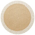 Covor, Ptn 02 Natural White , 120x120 cm, Polipropilena, Bej/Alb