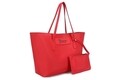 Geanta Juicy Couture 168, 45x13x30 cm, piele ecologica, rosu/maro