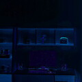 Corp biblioteca, Hanah Home, Ruby Wall Shelf, 120x40x18 cm, PAL, Piatră Lunii / Nuc