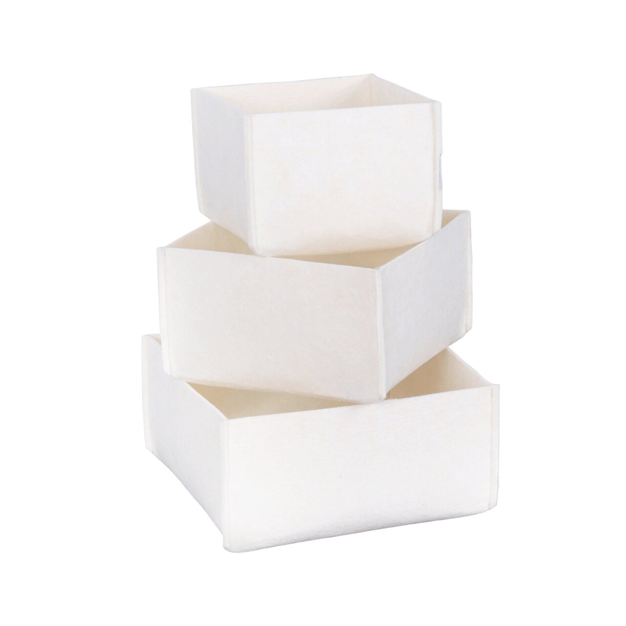 Set organizator de birou din fetru, HMY, Crem - imagine 7