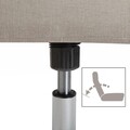 Set fotoliu si taburet pentru picioare Versa Natural, 83x69x124.5 cm, metal