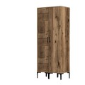 Dulap pentru haine, Hommy Craft, Kumsal PS, 80x47.5x201.4 cm, PAL, Maro
