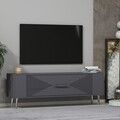 Comoda TV, Olivia, Retrol1, Antracit / Argintiu