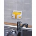 Suport pentru burete Wenko, 5 x 9x 12 cm, plastic, alb