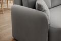 Coltar extensibil dreapta 3 locuri ELTAP, Hadson, 206x150x89 cm, lemn/poliester, gri deschis
