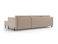 Coltar extensibil stanga 4 locuri, Gloria, Micadoni Home, 266x170x88 cm, catifea, bej