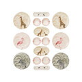 Set de mic dejun, Hermia, 666HAC2236, Portelan, Platou mare: 21 x 2,5 cm (2 bucăți) , Multicolor