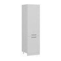 Dulap pentru bucatarie, Hanah Home, Minar, 60x222x58 cm, Alb