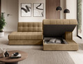 Coltar extensibil dreapta 3 locuri ELTAP, RT-09MO, Blezalt, 240x150x82 cm, lemn/poliester, bej inchis