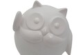 Decoratiune Owl Hello, Mauro Ferretti, 13.5 cm, ceramica, alb