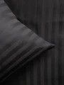 Lenjerie de pat King Size, Calma, Homla, 200x220 cm, 3 piese, bumbac/bambus, negru