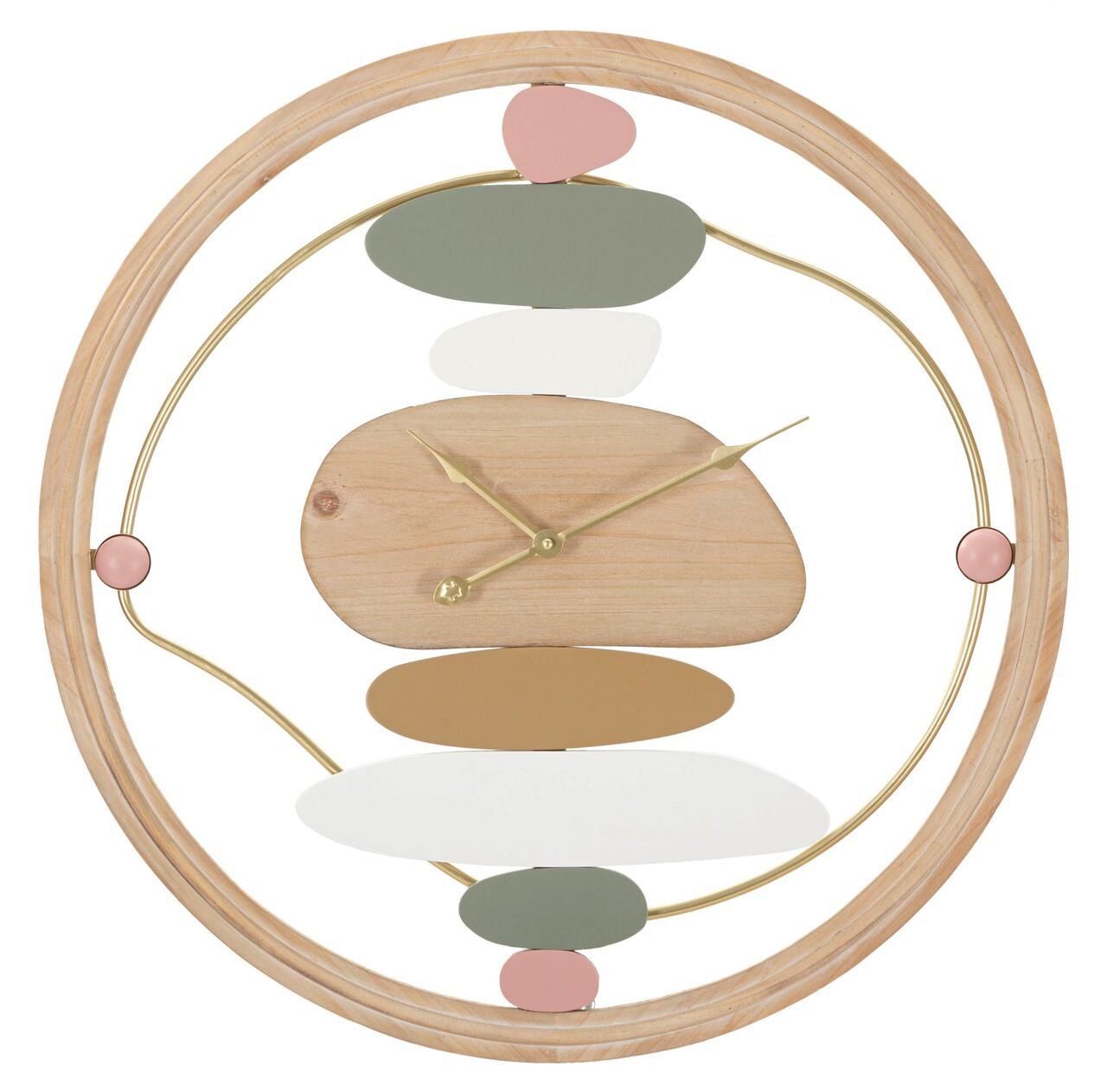 Ceas de perete Colorful, Mauro Ferretti, 57 cm, fier/MDF, multicolor