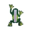 Termometru pentru exterior, Esschert, Frog, 3.5 x 17.6 x 23.8 cm, ABS/PVC/sticla, verde