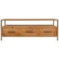 Masuta de cafea Creaciones Meng,  120x36x45 cm, lemn de brad/MDF/fier