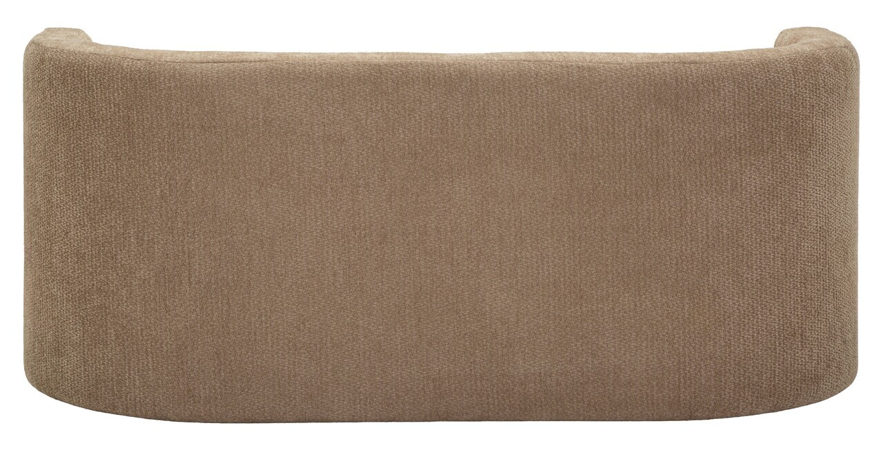 Bancheta, Mauro Ferretti, Nordic Style, 124x51x53 cm, poliester/MDF, maro — imaginea 4