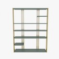 Corp biblioteca, Zena Home, Jenny, 120x160x29.6 cm, PAL, Verde
