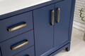 Set mobilier de baie (3 piese), Jussara, Michigan 60, Albastru inchis