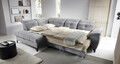 Coltar extensibil stanga 5 locuri ELTAP, LT-04REL, Inferne, 297x210x107 cm, lemn/poliester, gri