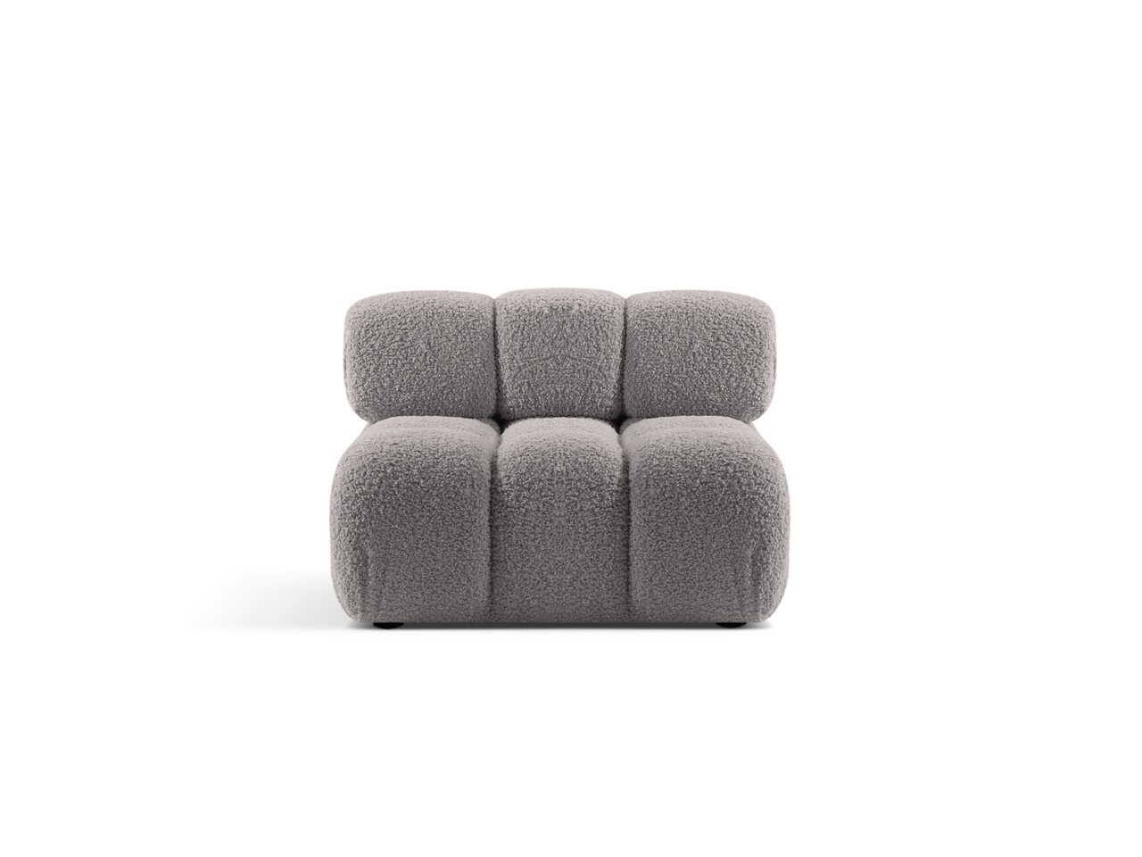 Modul pentru canapea, 1 loc, Bellis-213, Micadoni Home, 94x94x70 cm, tesatura boucle, gri deschis - 1 | YEO