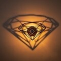 Lampa de perete, Shadow, 587-A, E27, 100 W, metal/MDF, negru